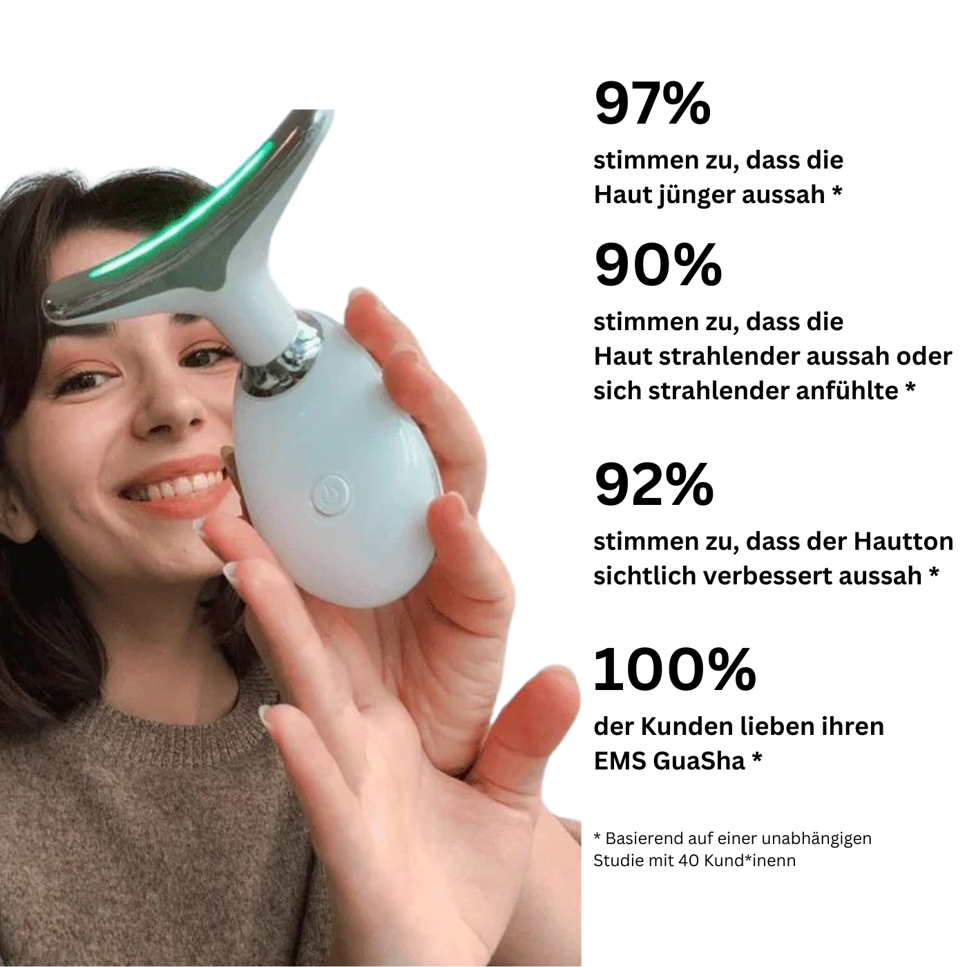 EMS GuaSha | Beauty Tool mit Lichttherapie
