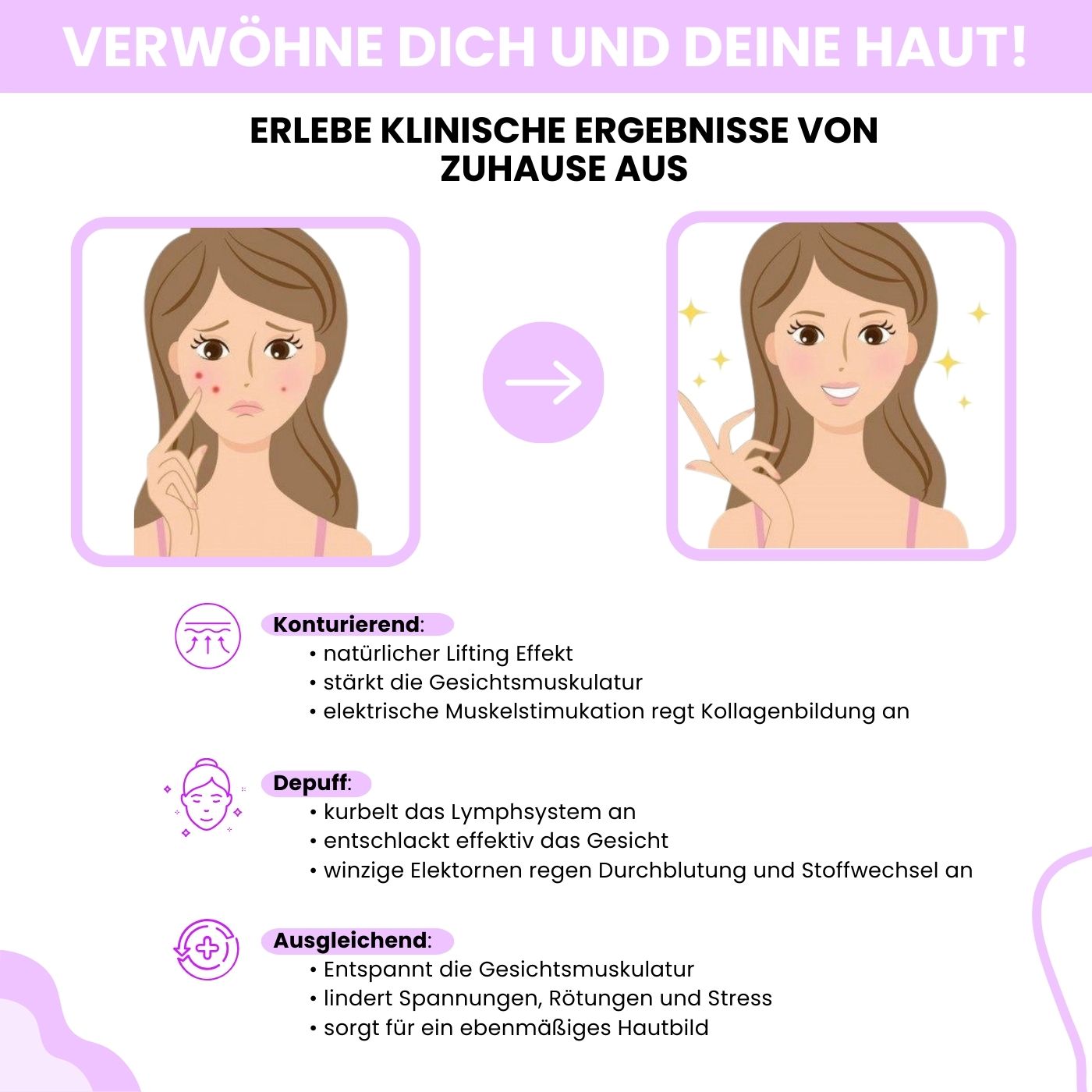 EMS GuaSha | Beauty Tool mit Lichttherapie